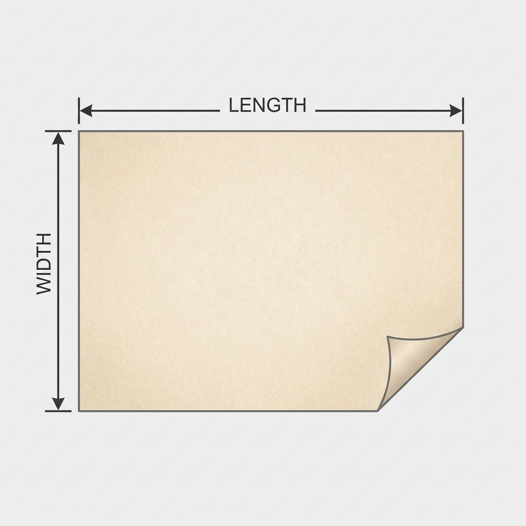 Paper Dimension Diagram